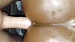 Fucking my big black Ass Masturbator hard