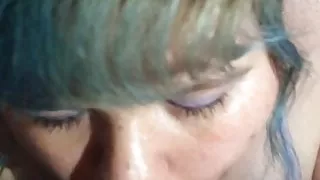 Big Titty Goth Girlfriend Sucks BBC