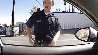 CAUGHT Black girl gets busted sucking off a cop during rally