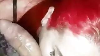 Red head gives best deepthroat