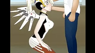 Overwatch - Mercy : Super Deepthroat