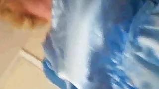 wank and cum busty crossdresser