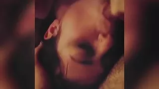 Sucking hubby's dick while his best friend watches