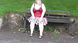 Stranger picks up huge boobs fatty