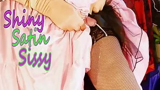 Satin skirts and sissy cum