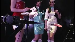 HN Rubberella Trains RubberDoll & Anastasia On Fuck Machines