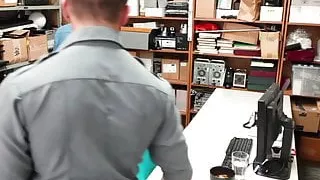 YoungPerps - Muscle guard takes a shoplifters virginity