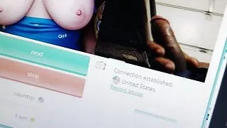 Jerking for girl on random chat