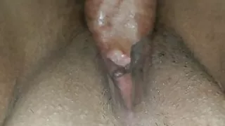 Wet pussy creampie
