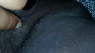 Creamy pussy at work