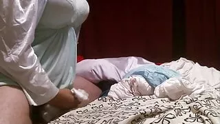 Nylon olga nightgown cum