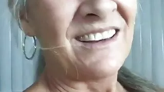 Mature with a strapon