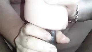 Interracial jerk off