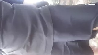 public walk at windy day