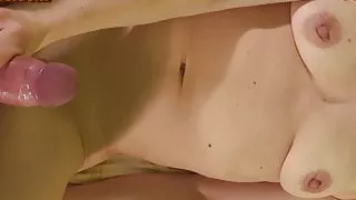 cum all over my naked body