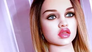 Huge tits realistic sex doll, anal creampie blowjob fantasy