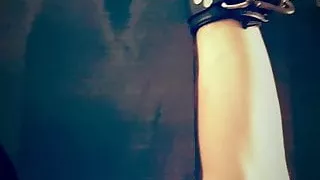 Bdsm neck latex corset & Bondage