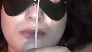 BBW facial 32 in mask pov