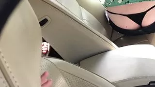 Huge whaletail getting out of car