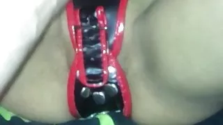 Sezslave withstrapon and buttplug