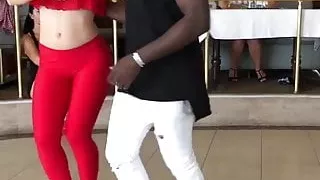 Sexy IR couple dancing