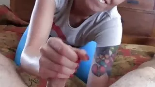 Cum all over my ebony schoolgirl pussy JOI