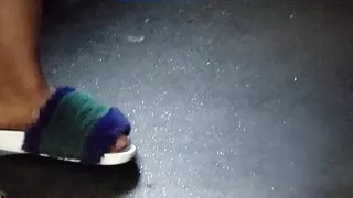 Ebony feet fuzzy slippers 2