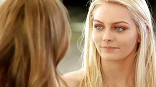 Busty milf fingering her stepdaughters cunt