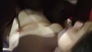 German Milf get fucked by refugee while her husband film