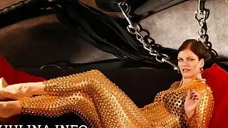 Sklavenqual Nippeltortur auf den Knien Nipples Torture Pain