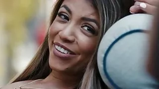 Attractive lesbian girls lick each other before tribbing