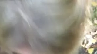 Blonde Milf blowjop in public