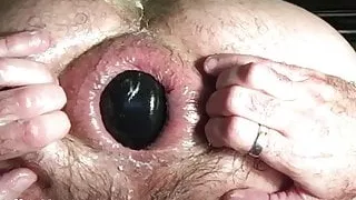 Triple dildo and inflatable for my ruined cunt.