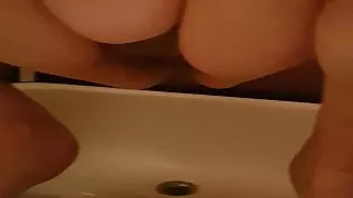 Pissing girlfriend.