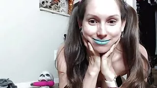 Lelu Love-WEBCAM: Pigtails And Neon Lipstick Masturbation