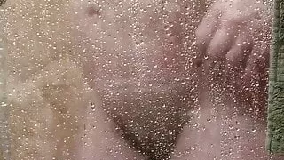 Wife Debbie in the shower