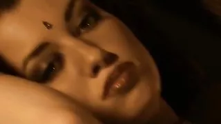 Babe Lays Down By The Fireplace So Hot