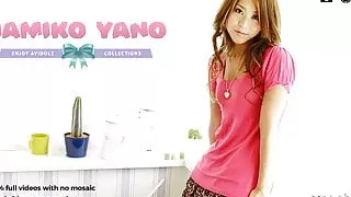 Hairy Japanese girl Namiko Yano pussy pounded by her guy