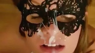 Married British Girl Home Facial