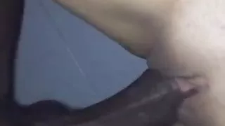 BBC Deep In Her Shaved Pussy