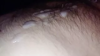 Jerking my cock to a huge load of thick cum in slow motion