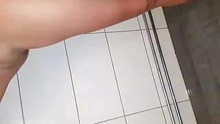 Orgasm in shower