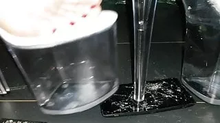 Lady L crush  mobile phone NOKIA with extreme high heels.