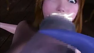 Big tits 3D slut fucked by blue guy