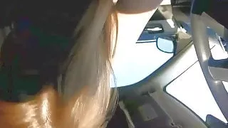 Heather sucking my dick before she goes to church