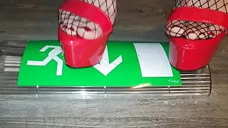 Lady L crush sign with red sexy high heels