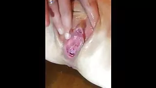 Russian girl dildoing her wet pussy
