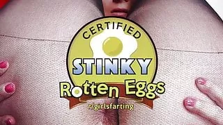 Chubby girl sucks and fucks her man with farts