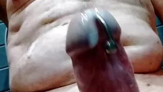 Toilet wank slow motion