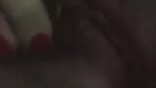 Horny MILF playing with her pussy and having orgasm